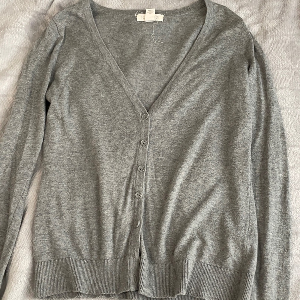 Grey cardigan